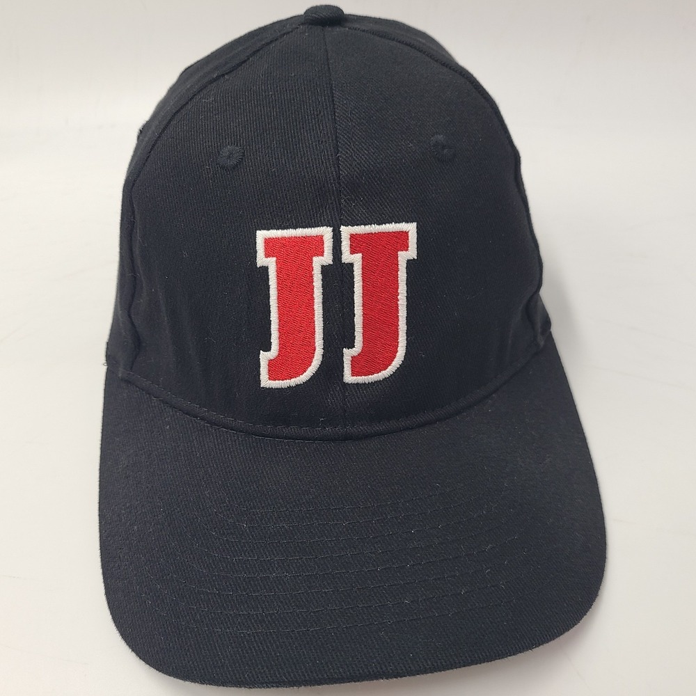 Jimmy Johns Hat S-M Flex Fitted Employee Uniform Crew‎ Restaurant Black Red Men